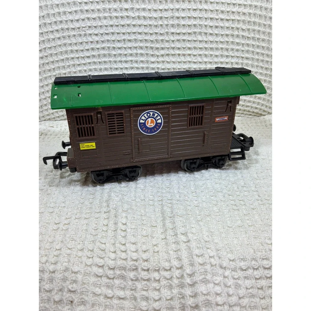 G Scale Kids Lionel Boxcar Freight Train 6533 Green Brown‎
